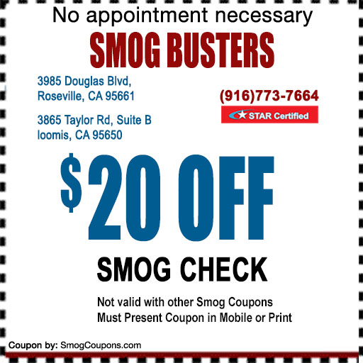 20 Smog Check Coupon Near Me Smog Certified Roseville